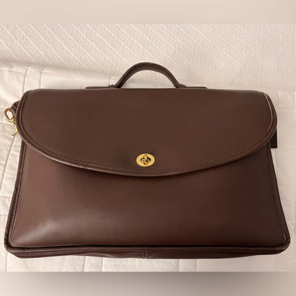 Vintage Brown Coach Lexington Briefcase - excellent condition!